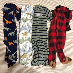 Carters Fleece Pjs lot Babies 6 months